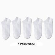 5 Pairs White